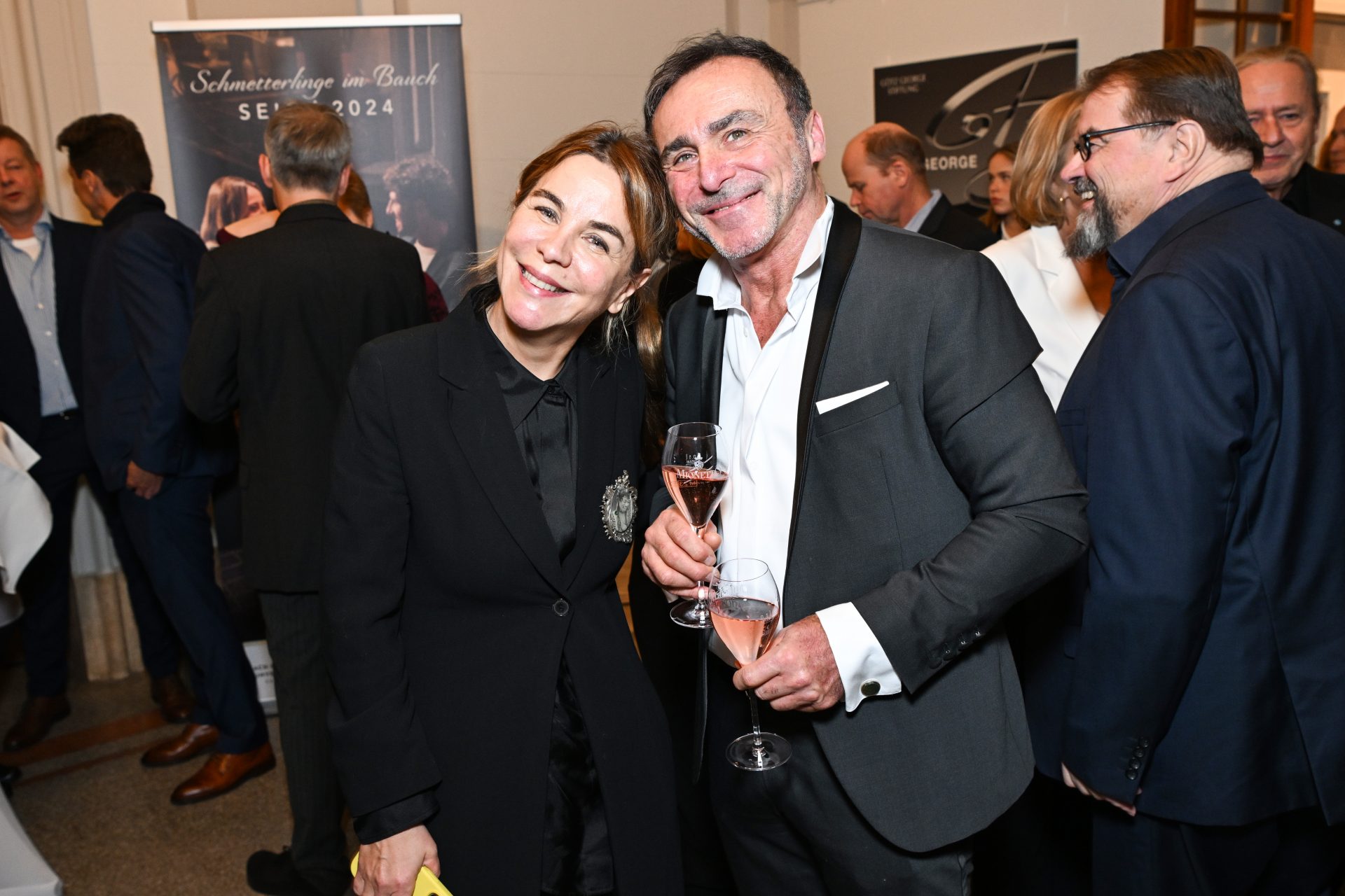 Karen Heumann mit "Auktionator" Michael Ehnert