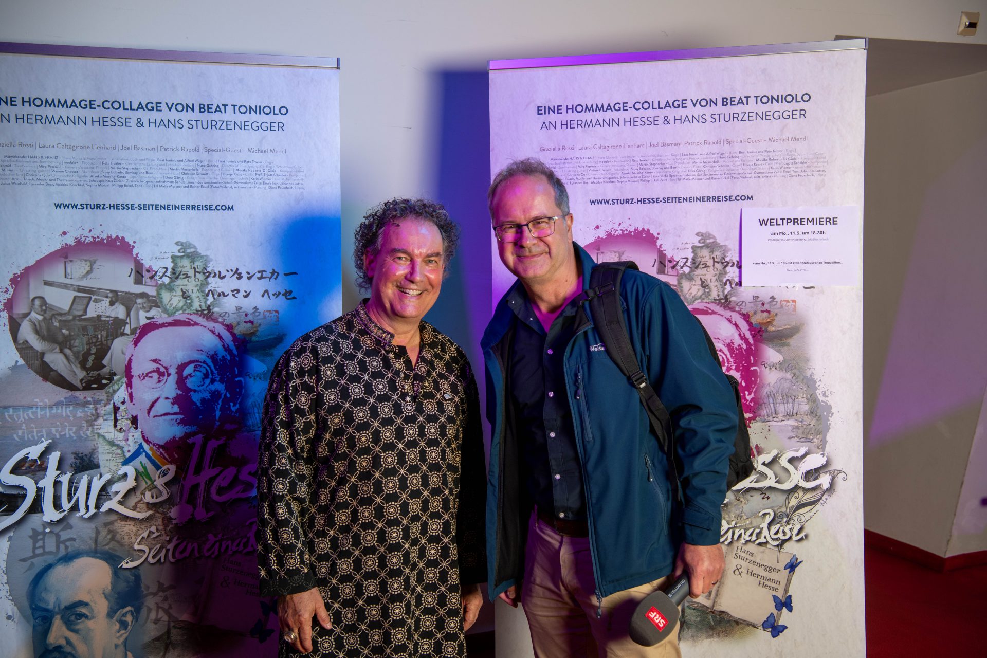 Beat Toniolo und Thomas Steinemann (SRF1 Redakteur)